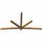 Ekena Millwork Alberta Timber Gable Bracket, Western Red Cedar, 108"W x 58"H x 3 1/2"D x 3 1/2"F, 13/12 Pitch GBW108X58X0404ALB00SWR - alternate 5